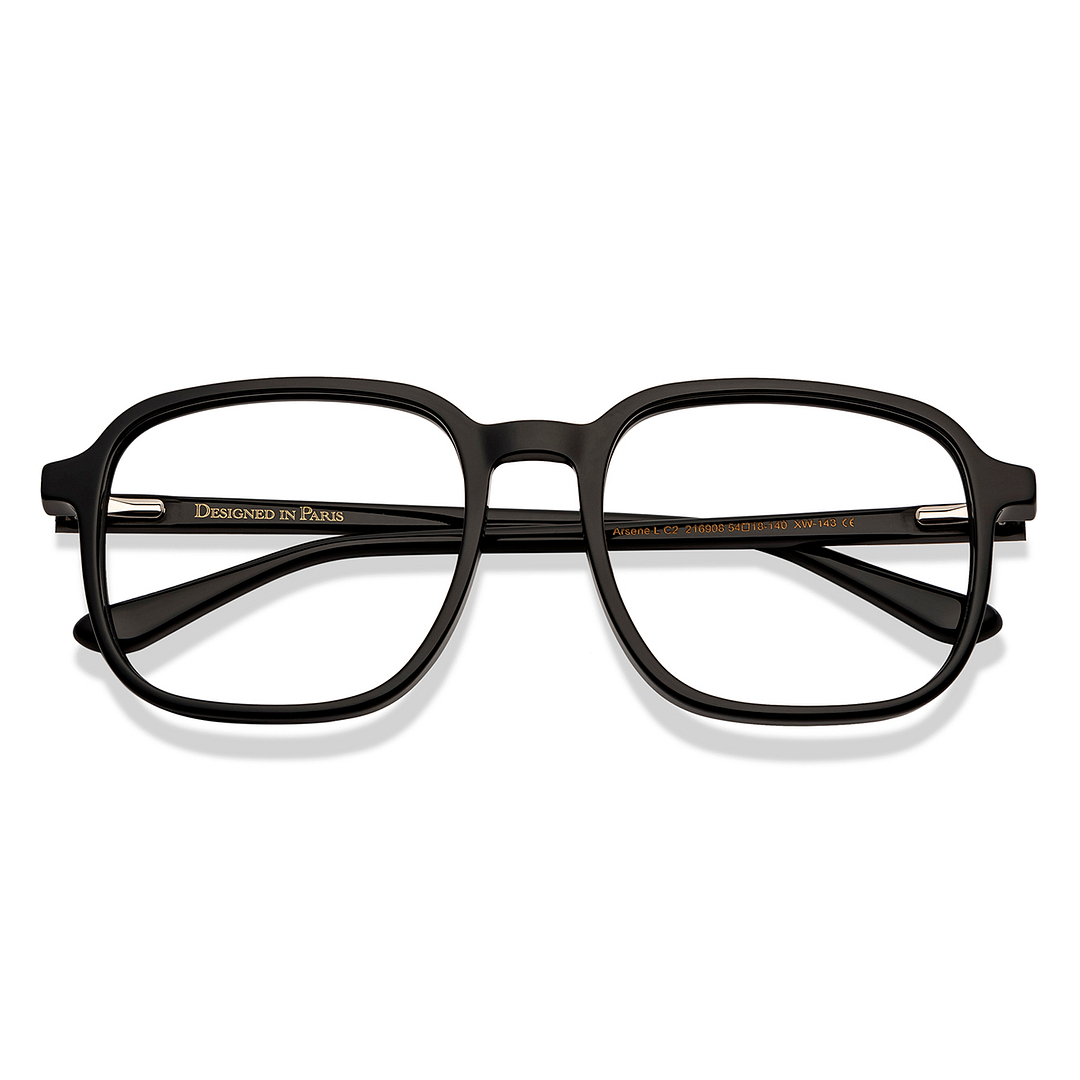 Le Petit Lunetier Black Full Rim Square left side