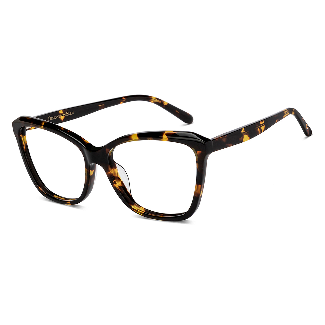 Le Petit Lunetier Tortoise Full Rim Cat Eye left side