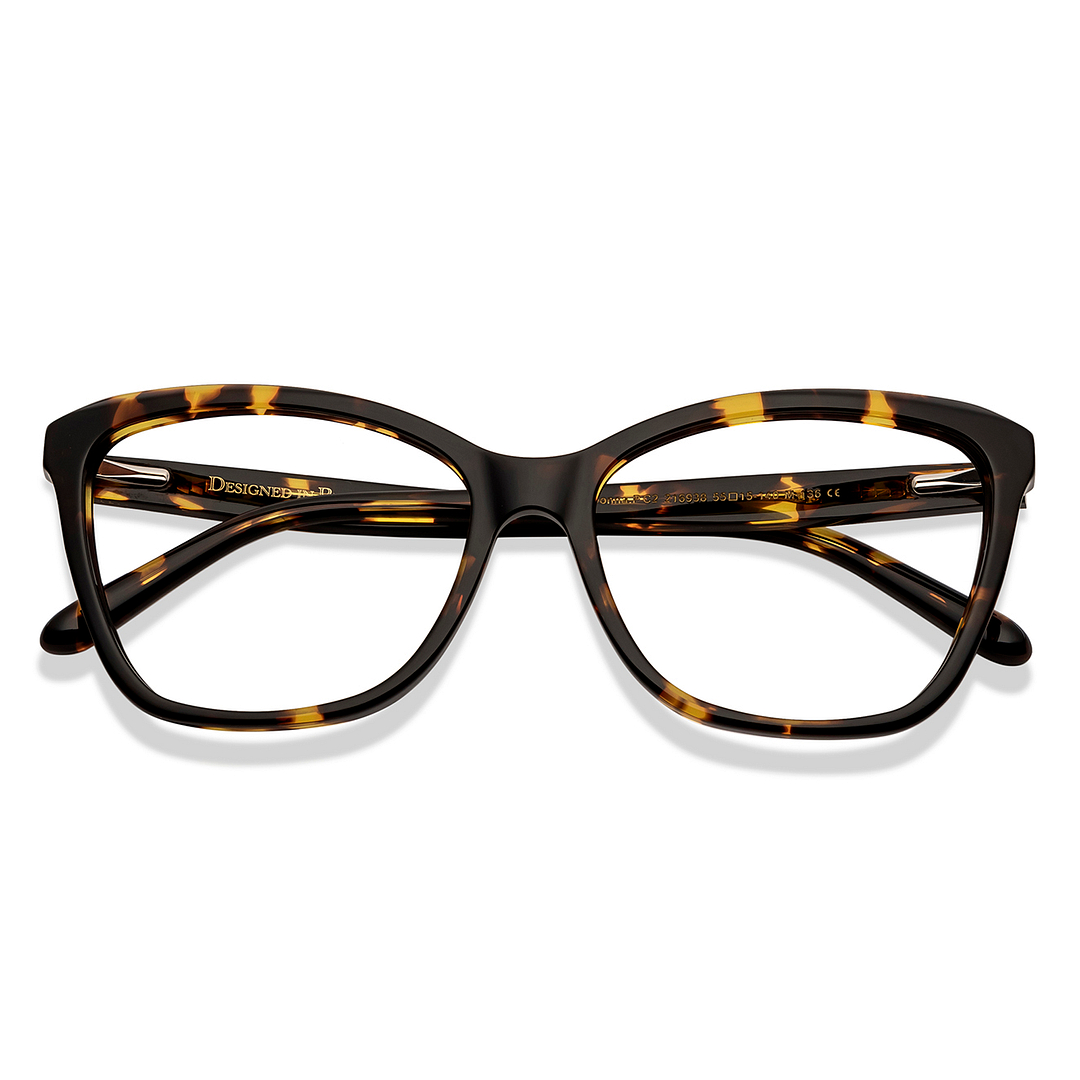 Le Petit Lunetier Tortoise Full Rim Cat Eye left side