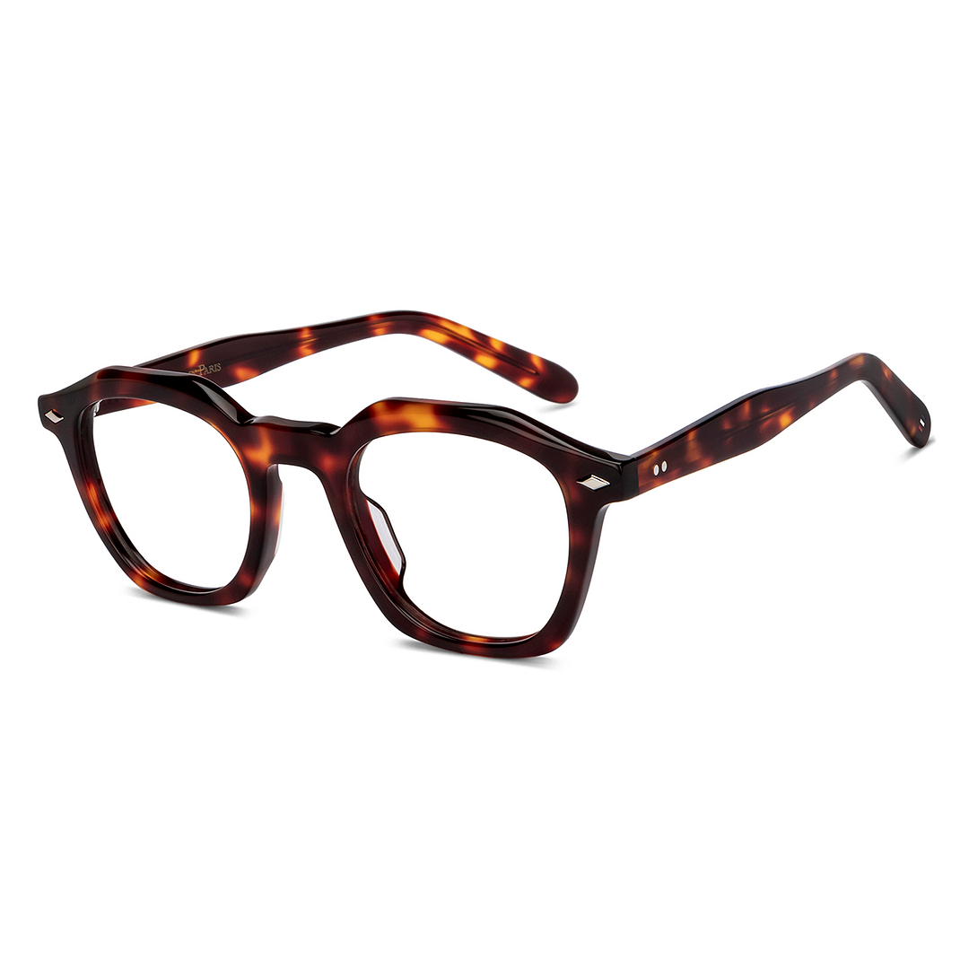 Le Petit Lunetier Tortoise Full Rim Square left side