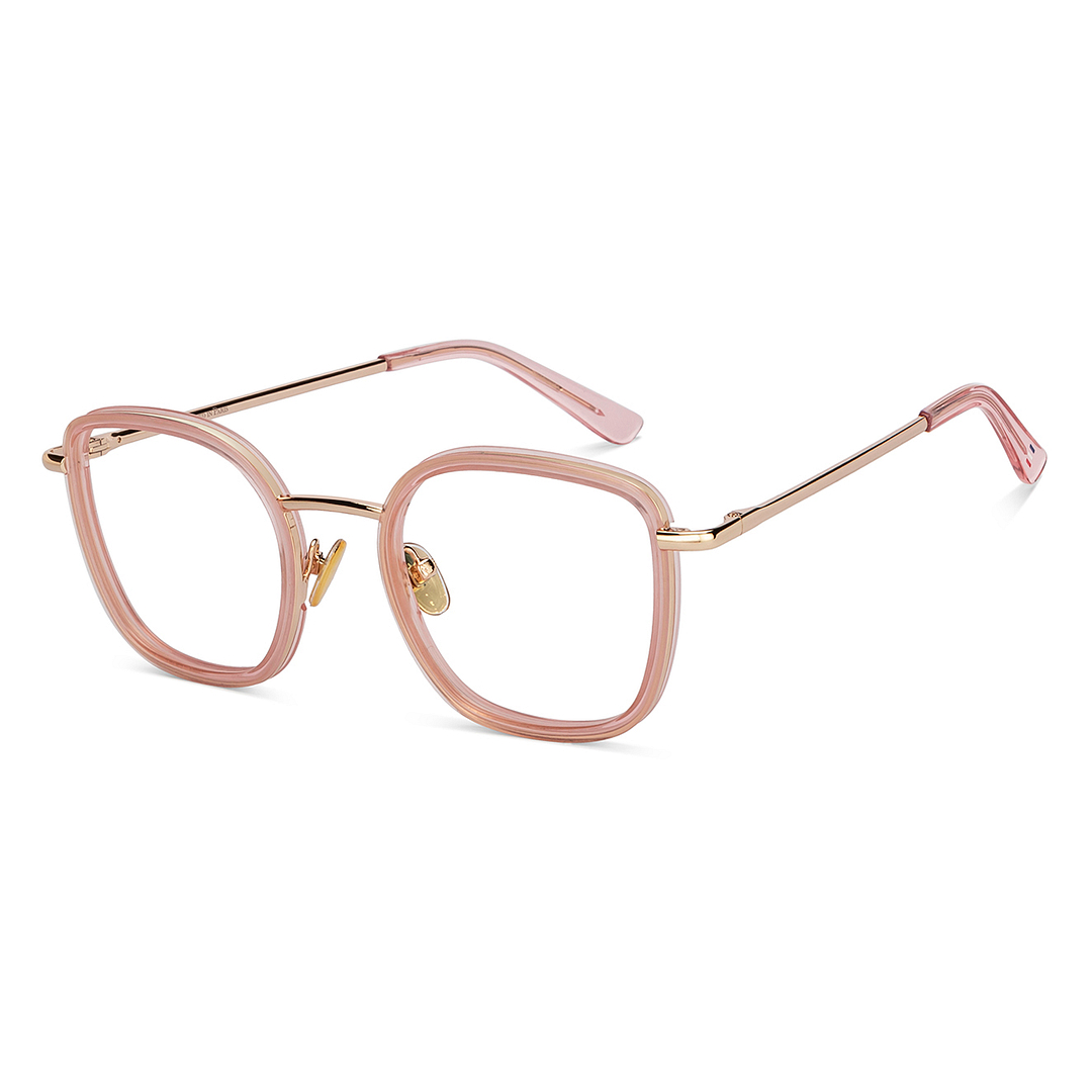 Le Petit Lunetier Gold Full Rim Cat Eye left side