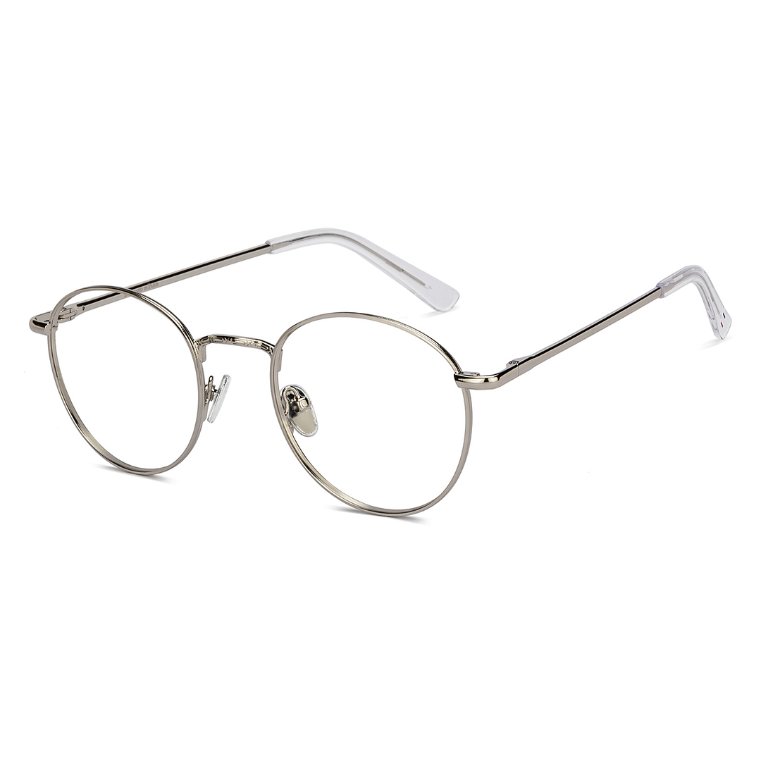 Le Petit Lunetier Silver Full Rim Round left side