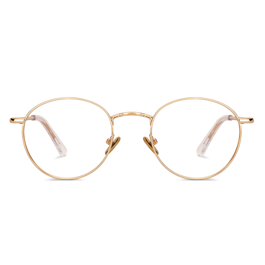 Le Petit Lunetier Gold Full Rim Round right side