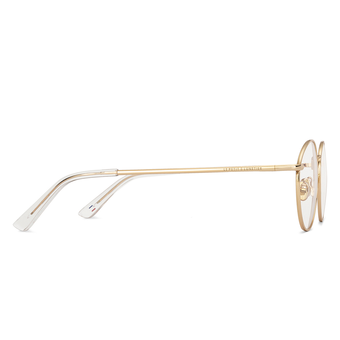 Le Petit Lunetier Gold Full Rim Round left side