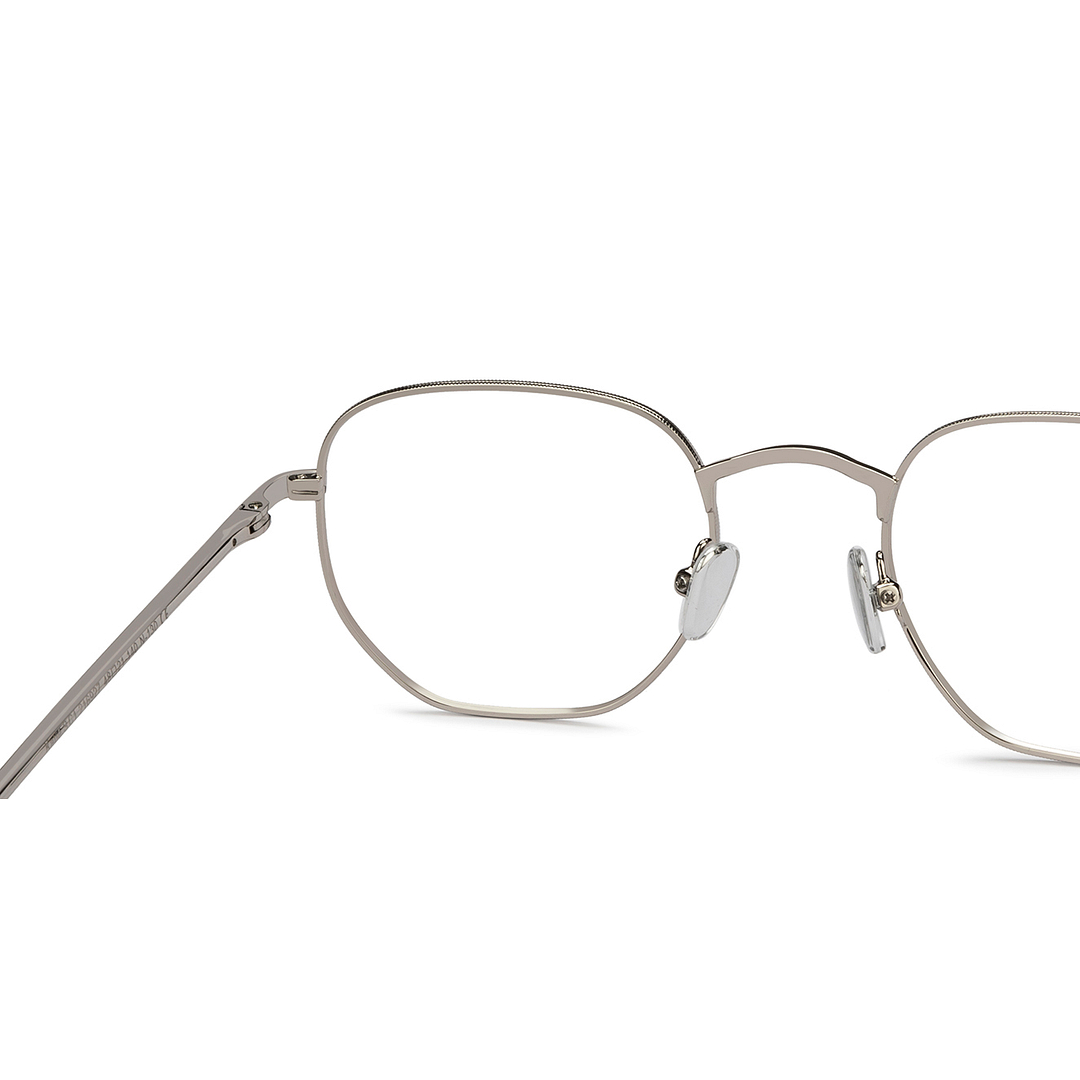 Le Petit Lunetier Silver Full Rim Geometric right side