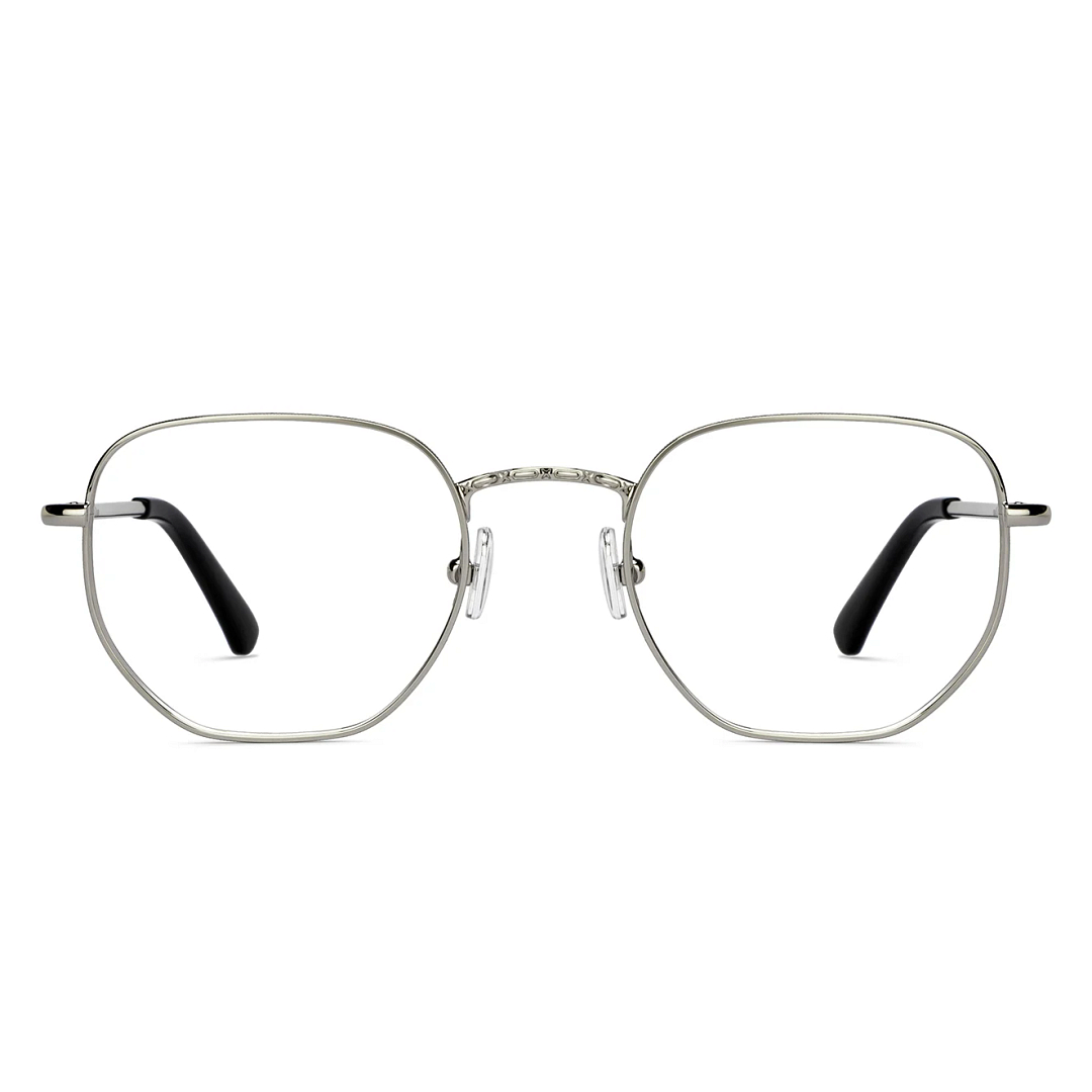 Le Petit Lunetier Silver Full Rim Geometric right side