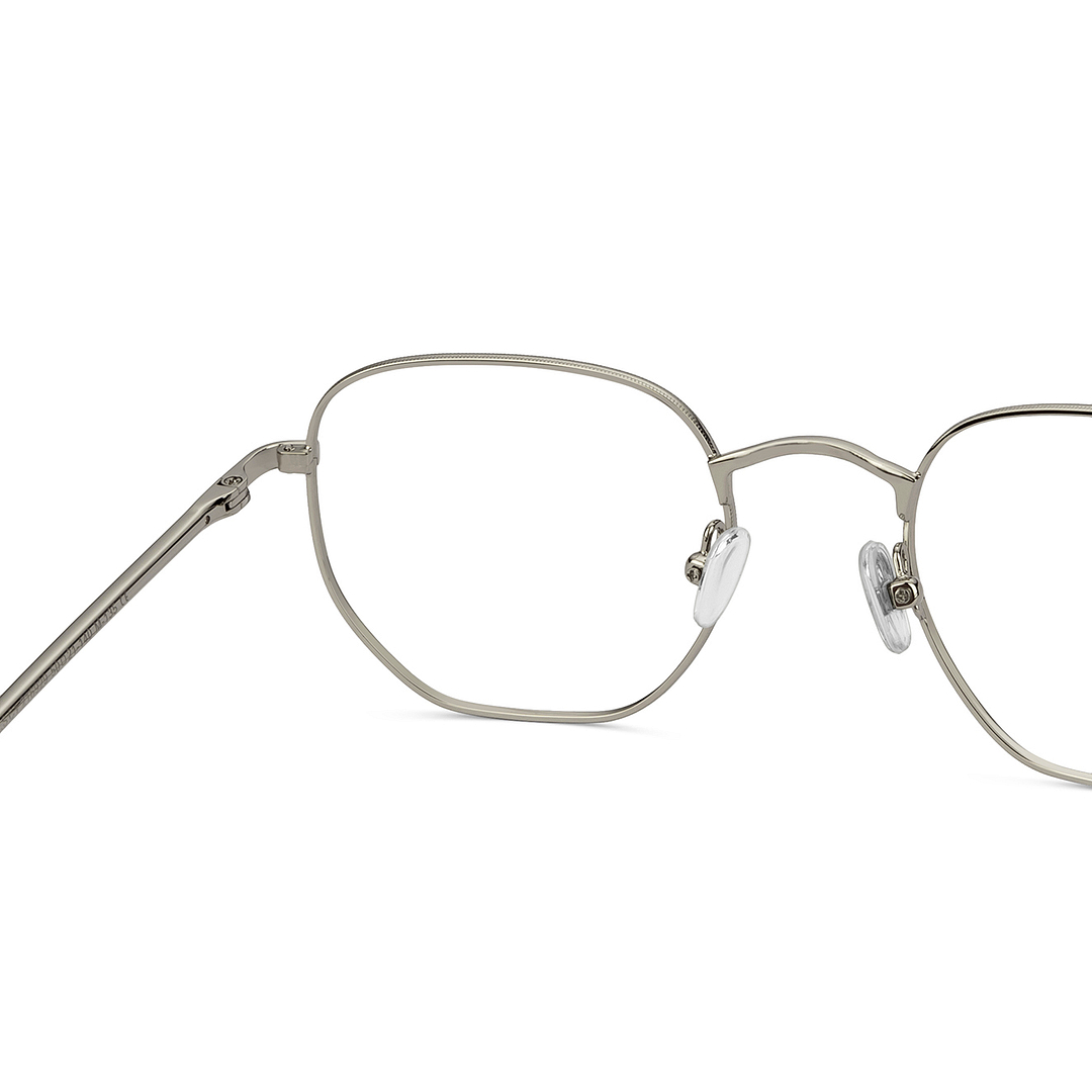 Le Petit Lunetier Silver Full Rim Geometric right side