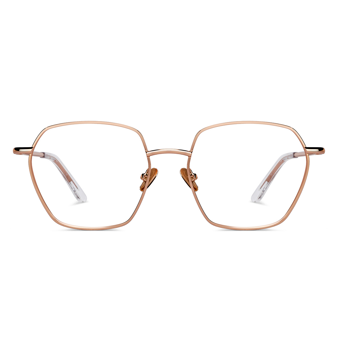 Le Petit Lunetier Gold Full Rim Geometric right side