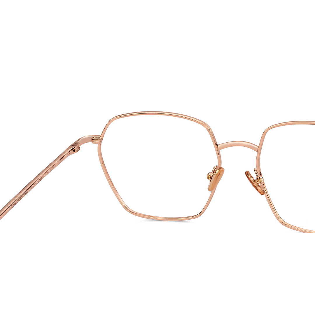 Le Petit Lunetier Gold Full Rim Geometric right side
