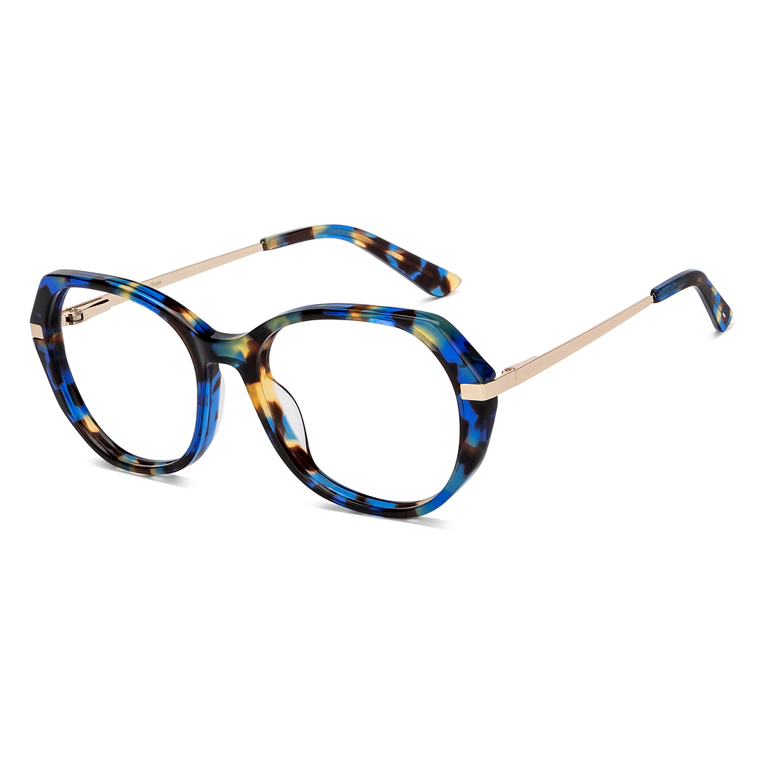 Le Petit Lunetier Tortoise Full Rim Cat Eye left side