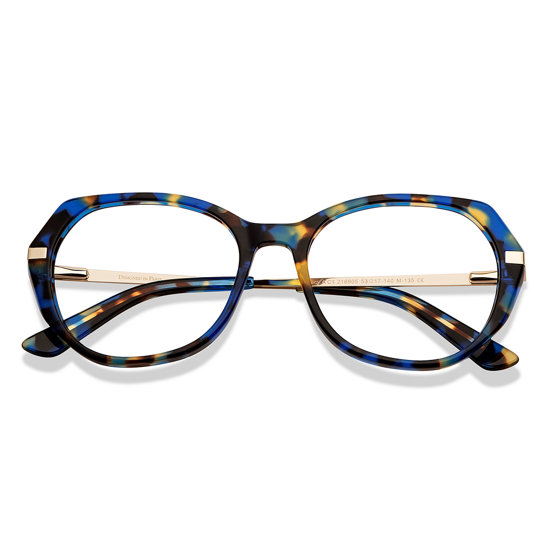 Le Petit Lunetier Tortoise Full Rim Cat Eye left side