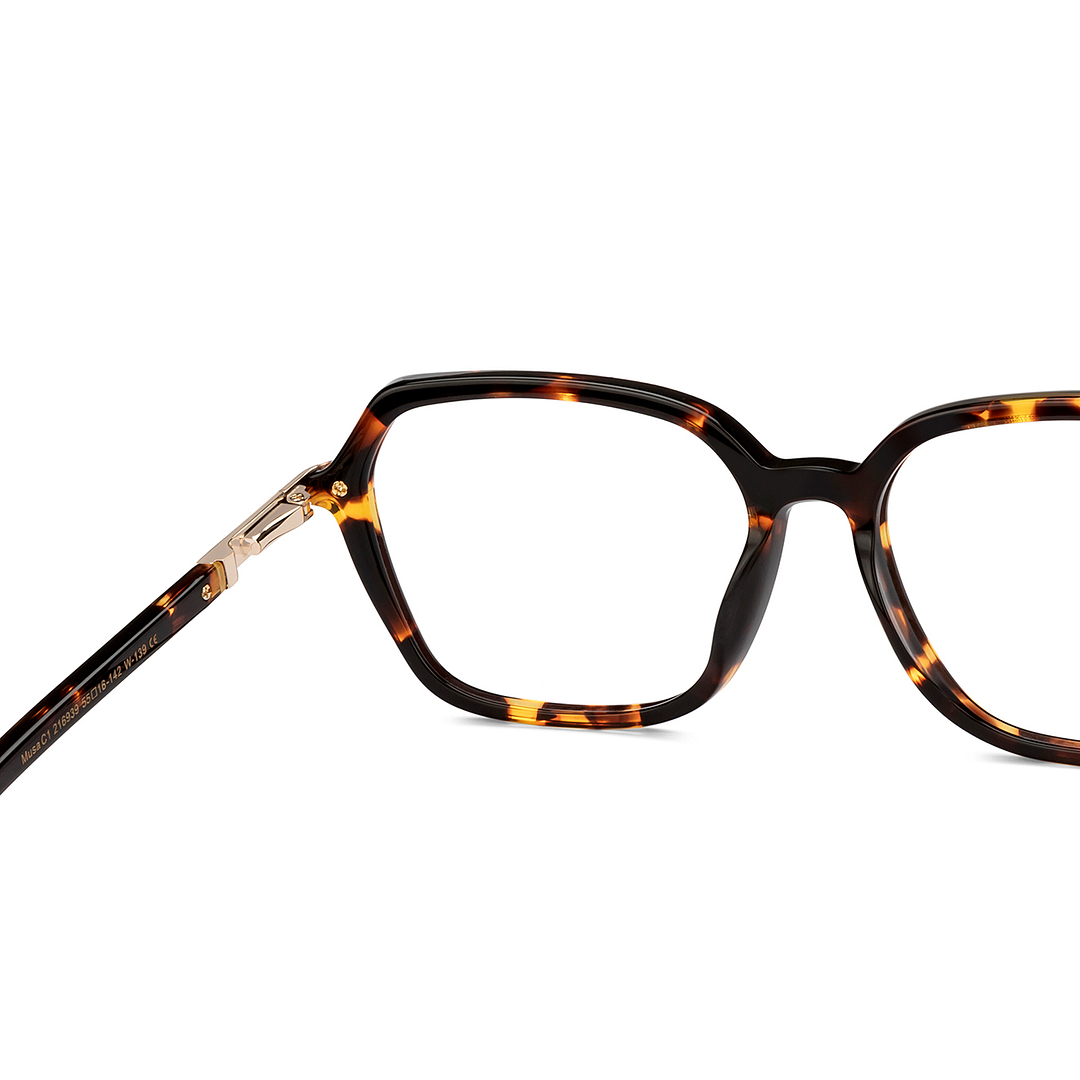 Le Petit Lunetier Tortoise Full Rim Geometric right side
