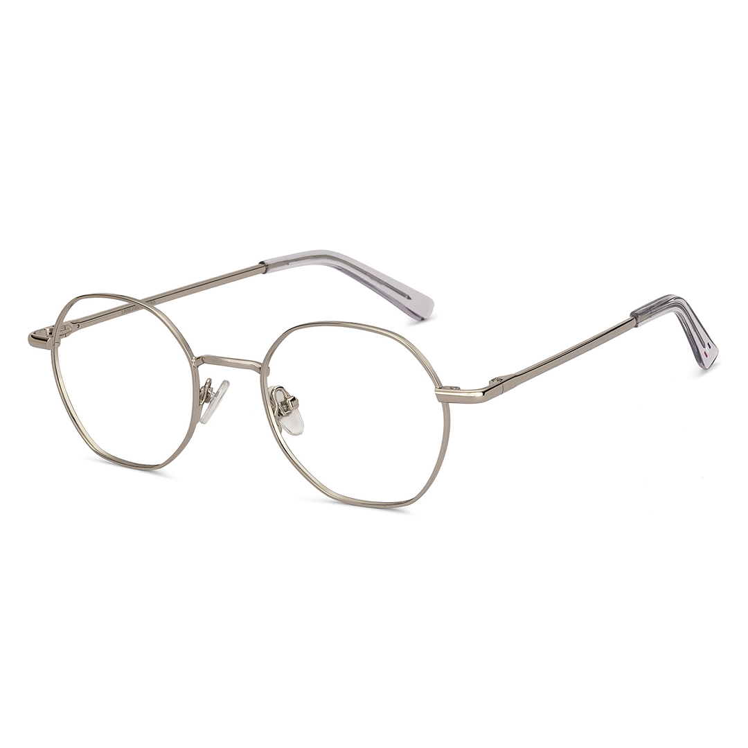 Le Petit Lunetier Silver Full Rim Round left side