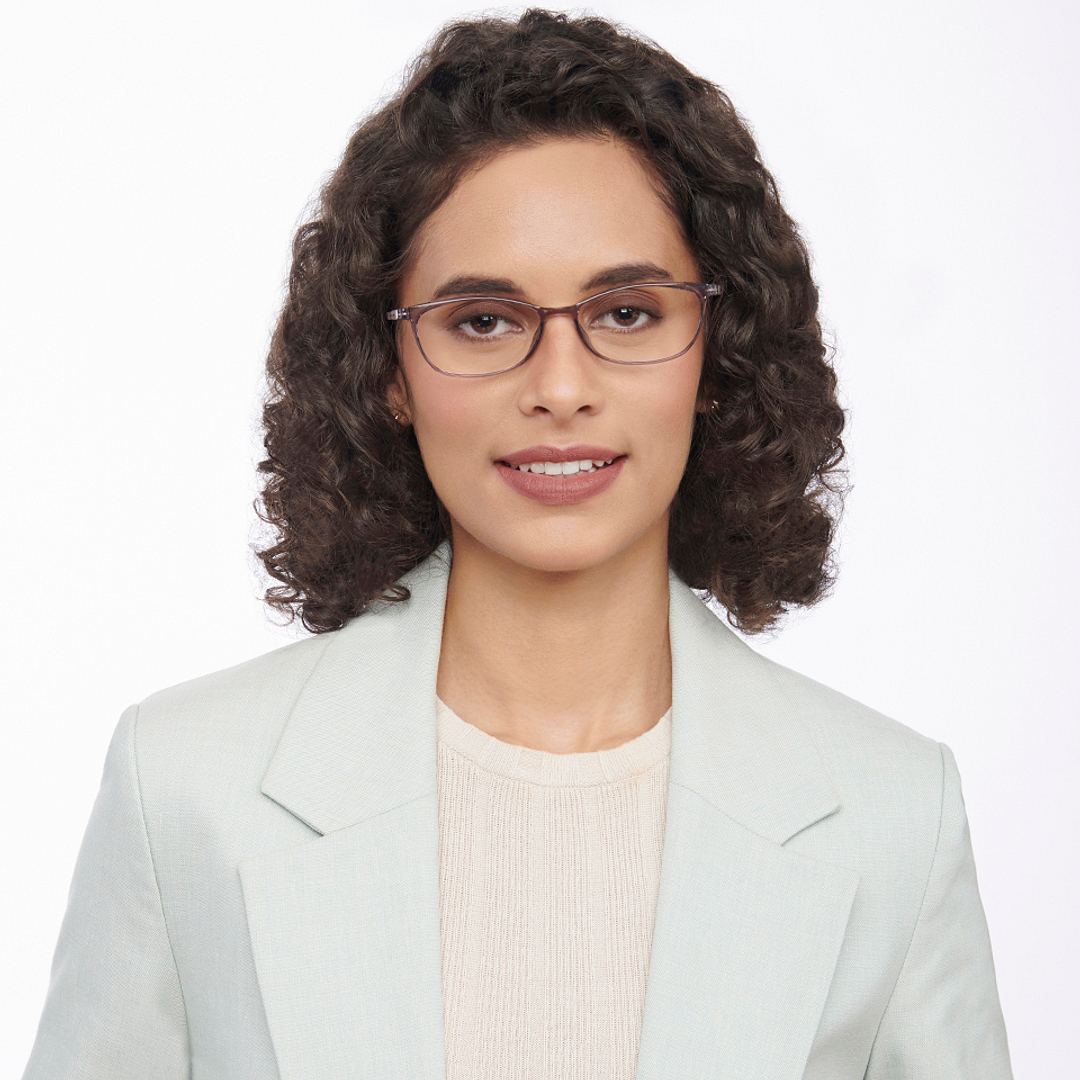 Lenskart Air Online Gray Transparent Full Rim Cat Eye right side