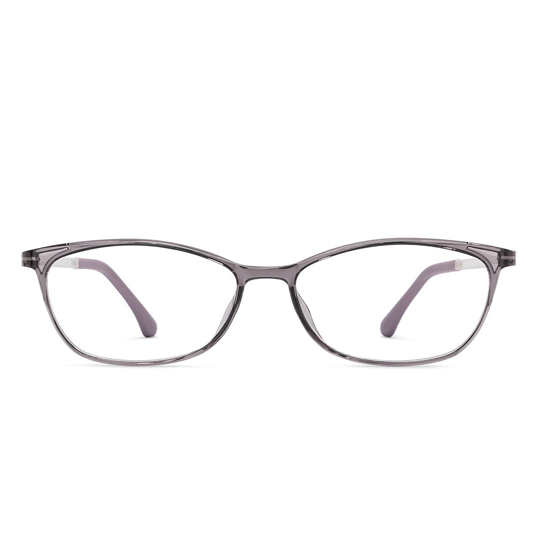 Lenskart Air Online Gray Transparent Full Rim Cat Eye left side