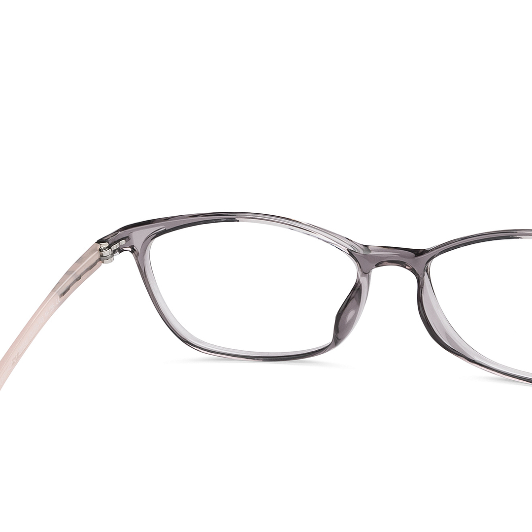 Lenskart Air Online Gray Transparent Full Rim Cat Eye right side