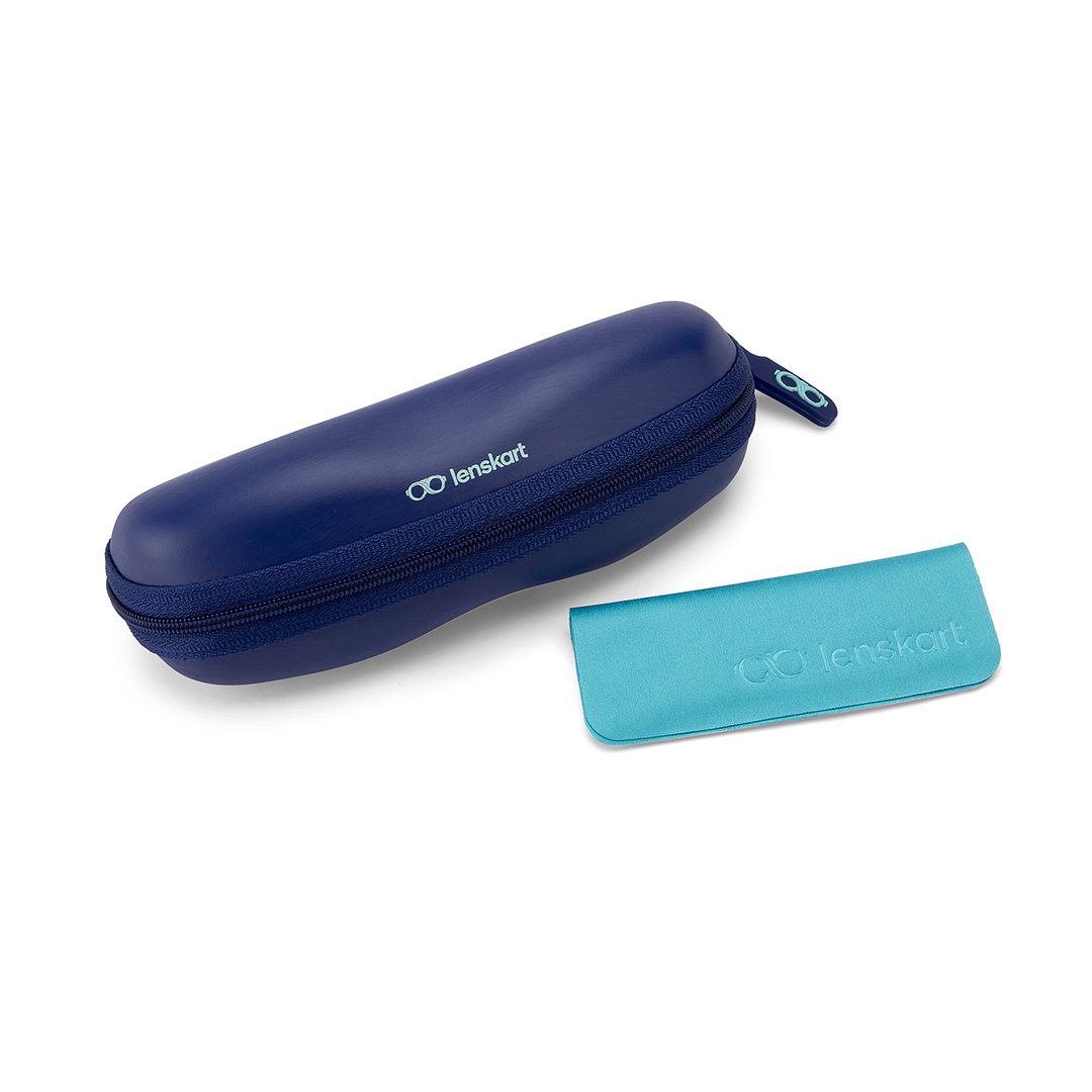 Lenskart Studio Online Black Rimless Rectangle right side