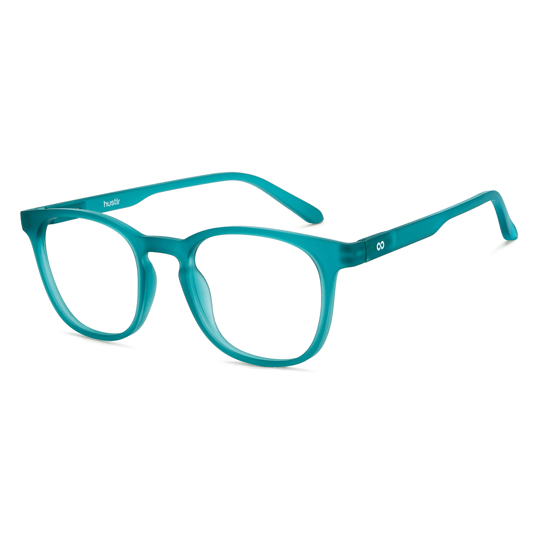 Lenskart Hustlr Blue Lagoon Full Rim Square right side