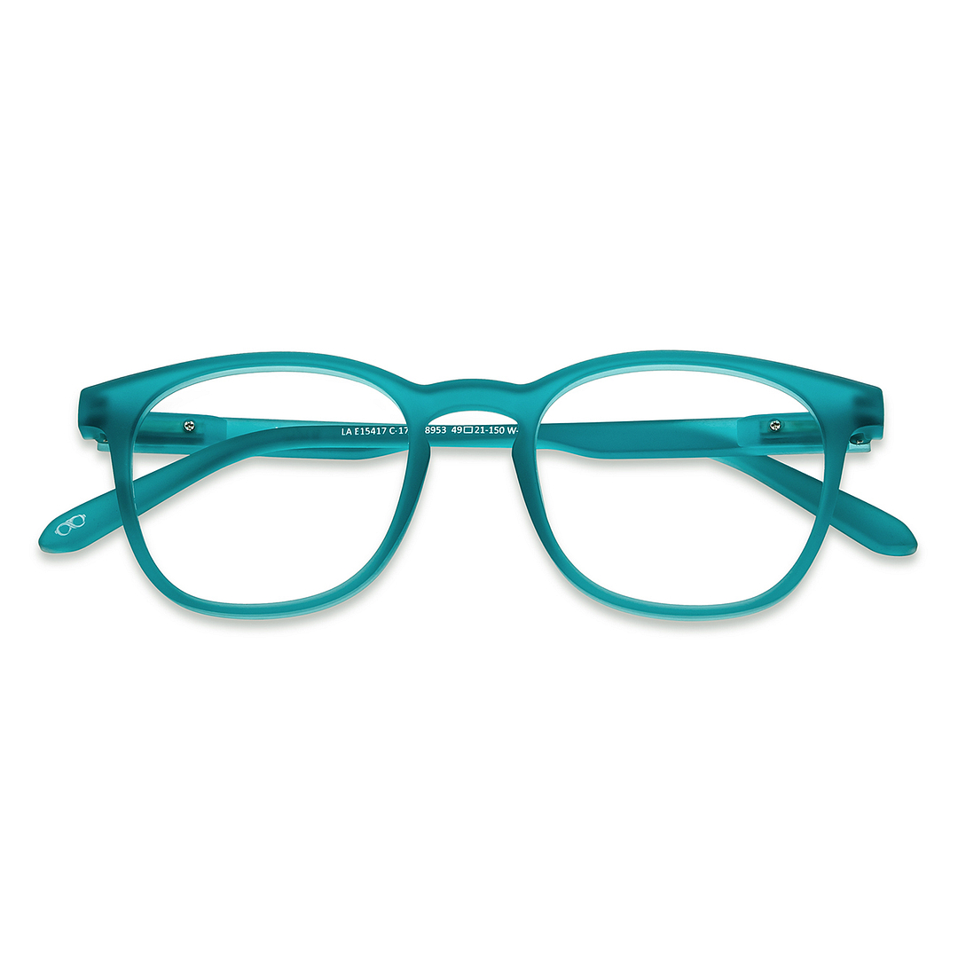 Lenskart Hustlr Blue Lagoon Full Rim Square left side