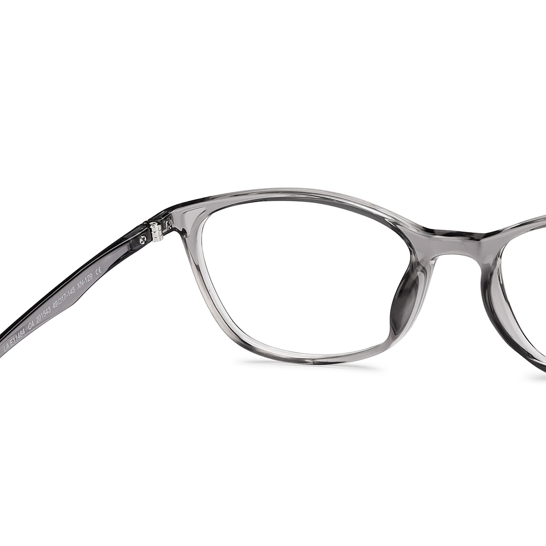 Lenskart Air Gray Transparent Full Rim Cat Eye right side