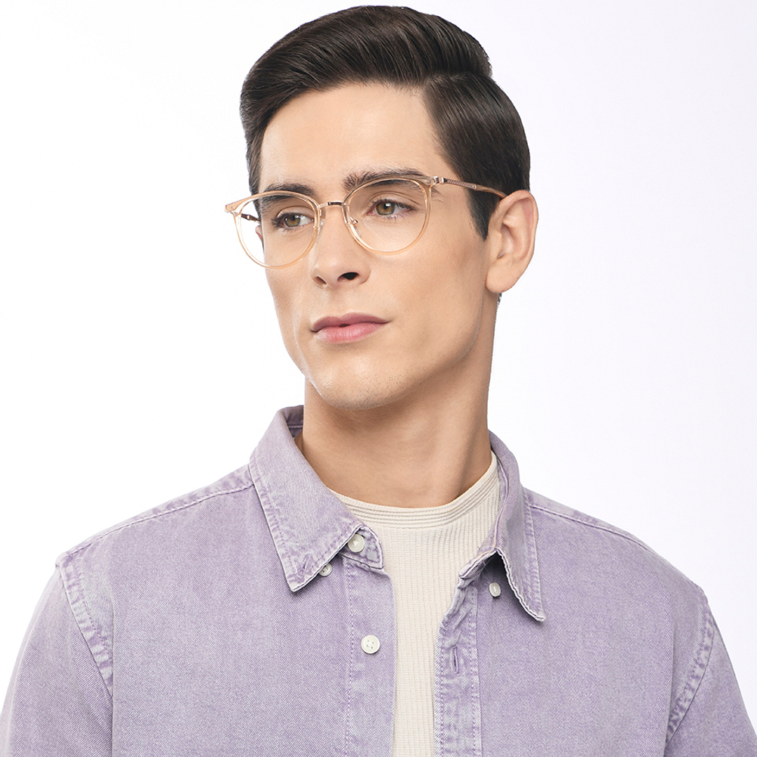 Lenskart Air Online Rose Gold Full Rim Round right side