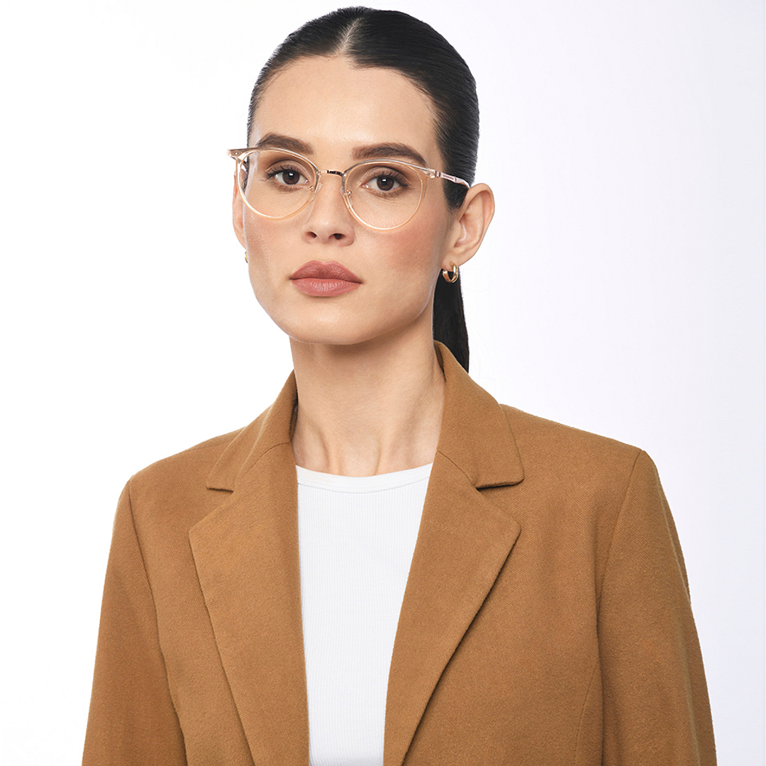 Lenskart Air Online Rose Gold Full Rim Round right side