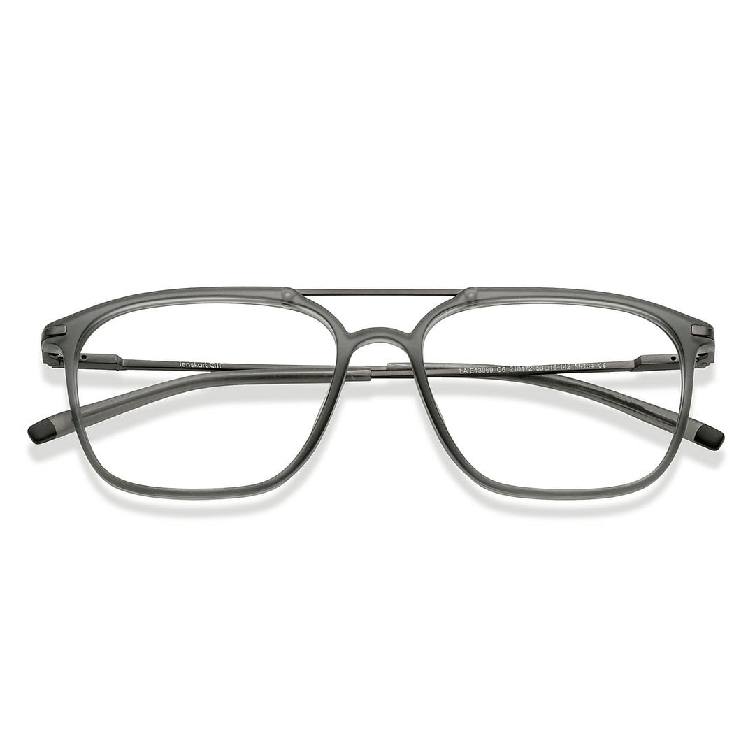 Lenskart Air Mid Gunmetal Full Rim Square left side