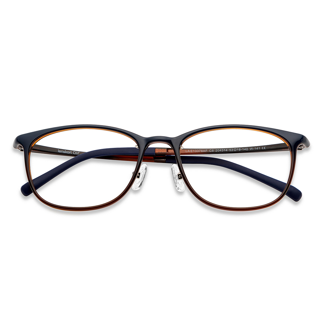 Lenskart Air Online Sky Blue Full Rim Rectangle left side