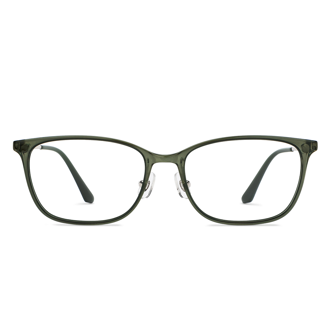 Lenskart Air Green Transparent Full Rim Square right side