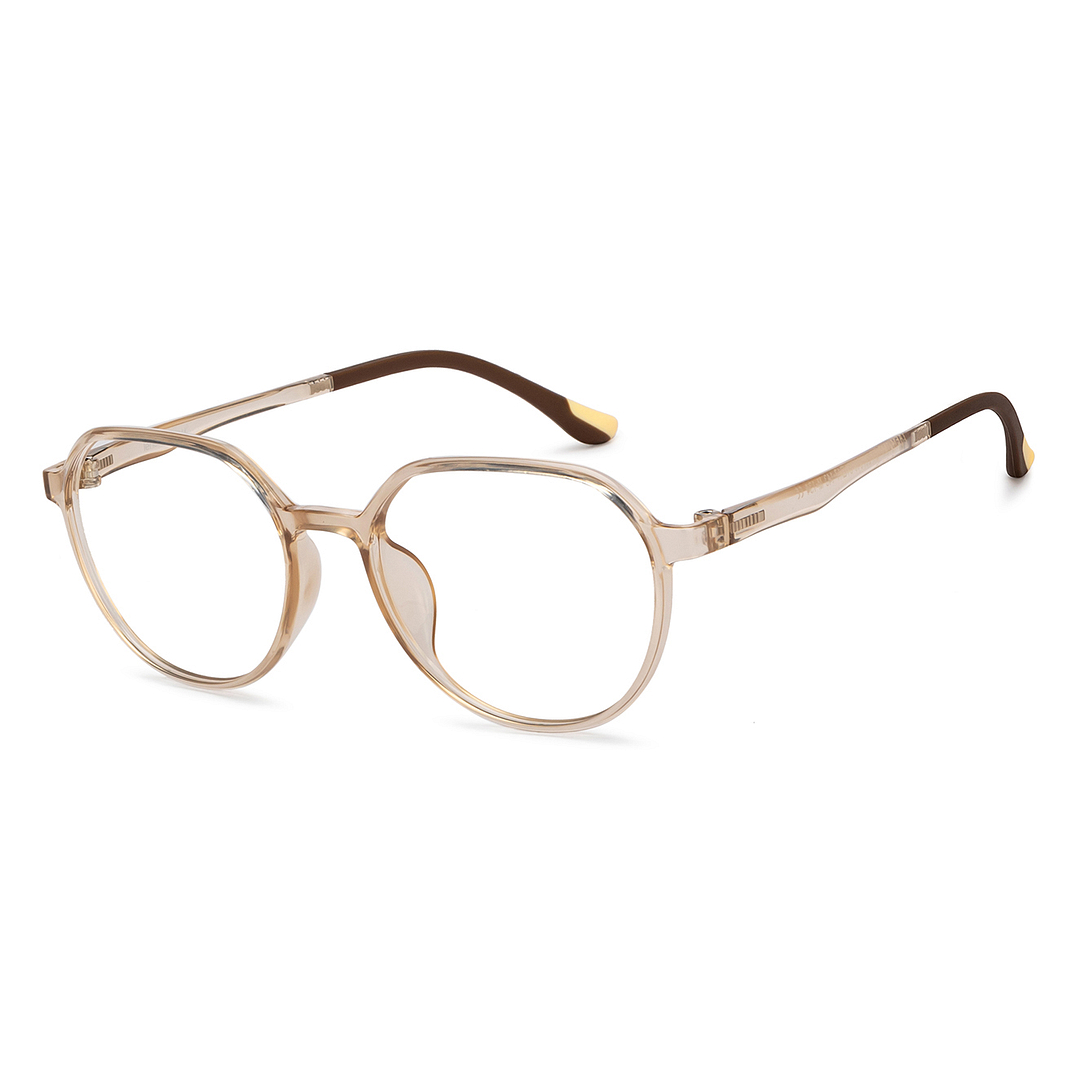 Lenskart Air Online Brown Transparent Full Rim Round right side
