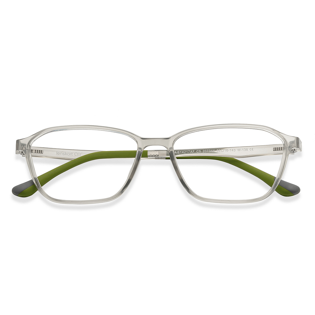 Lenskart Air Online Gray Transparent Full Rim Rectangle left side