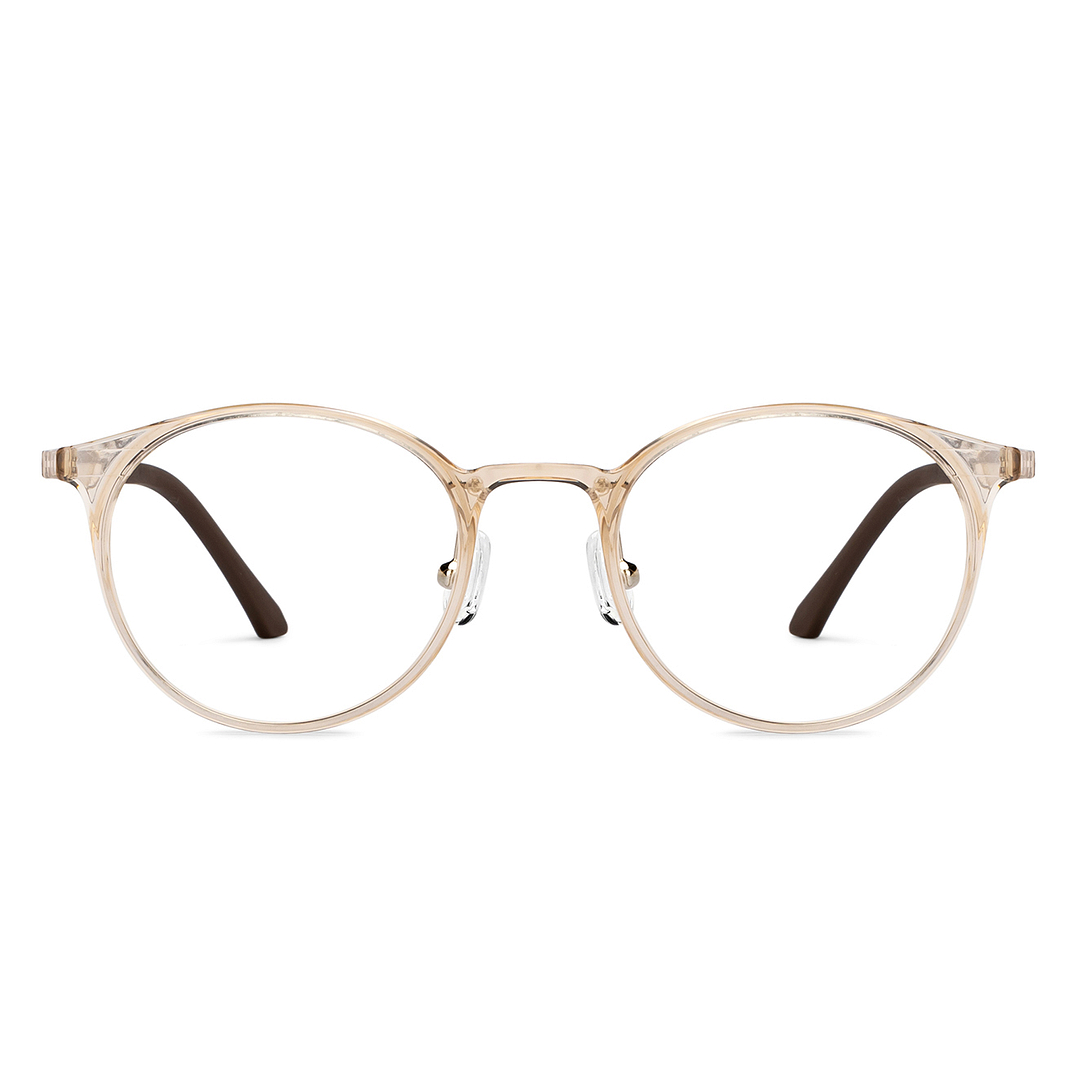 Lenskart Air Online Brown Transparent Full Rim Round right side