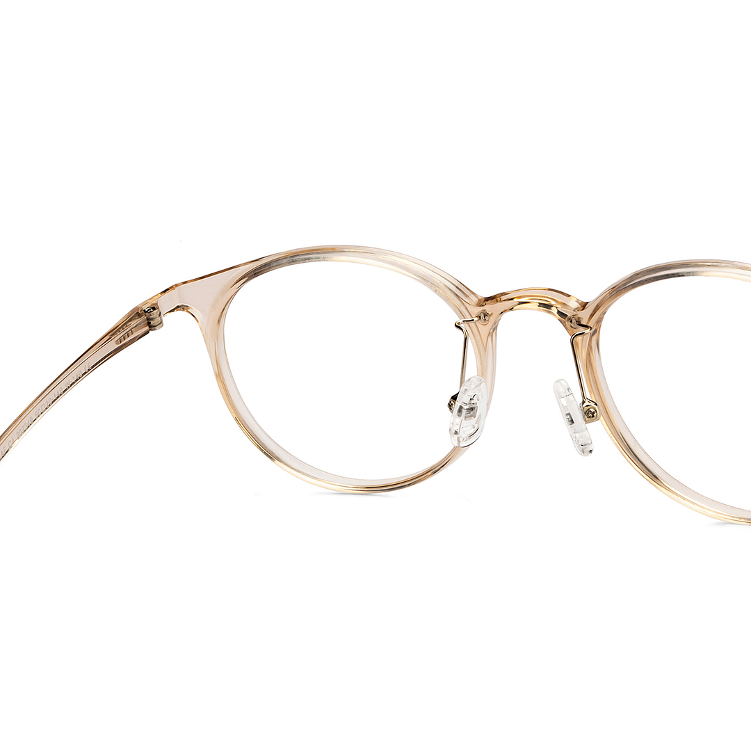 Lenskart Air Online Brown Transparent Full Rim Round right side