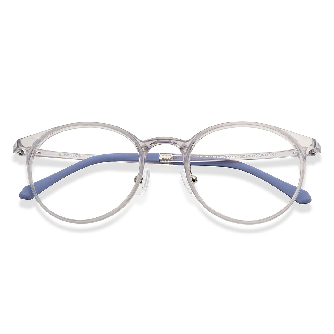 Lenskart Air Online Crystal Transparent Full Rim Round left side