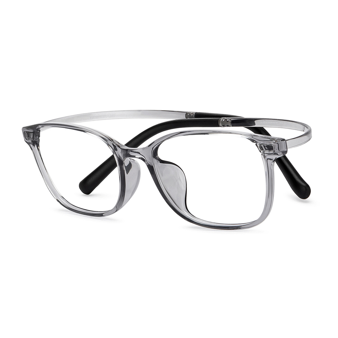 Lenskart Air Online Gray Transparent Full Rim Rectangle left side