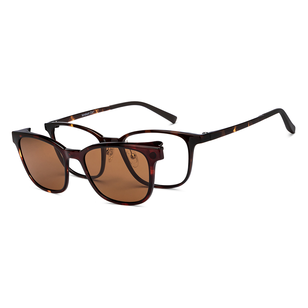 Lenskart Air Tortoise Full Rim Square left side