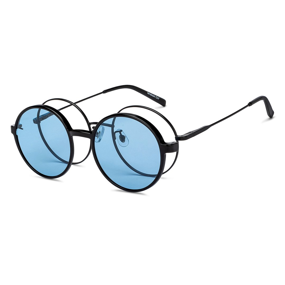 Lenskart Air Black Full Rim Round left side