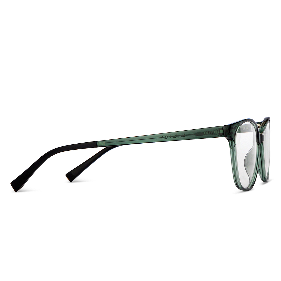 Lenskart Air Online Green Transparent Full Rim Cat Eye left side