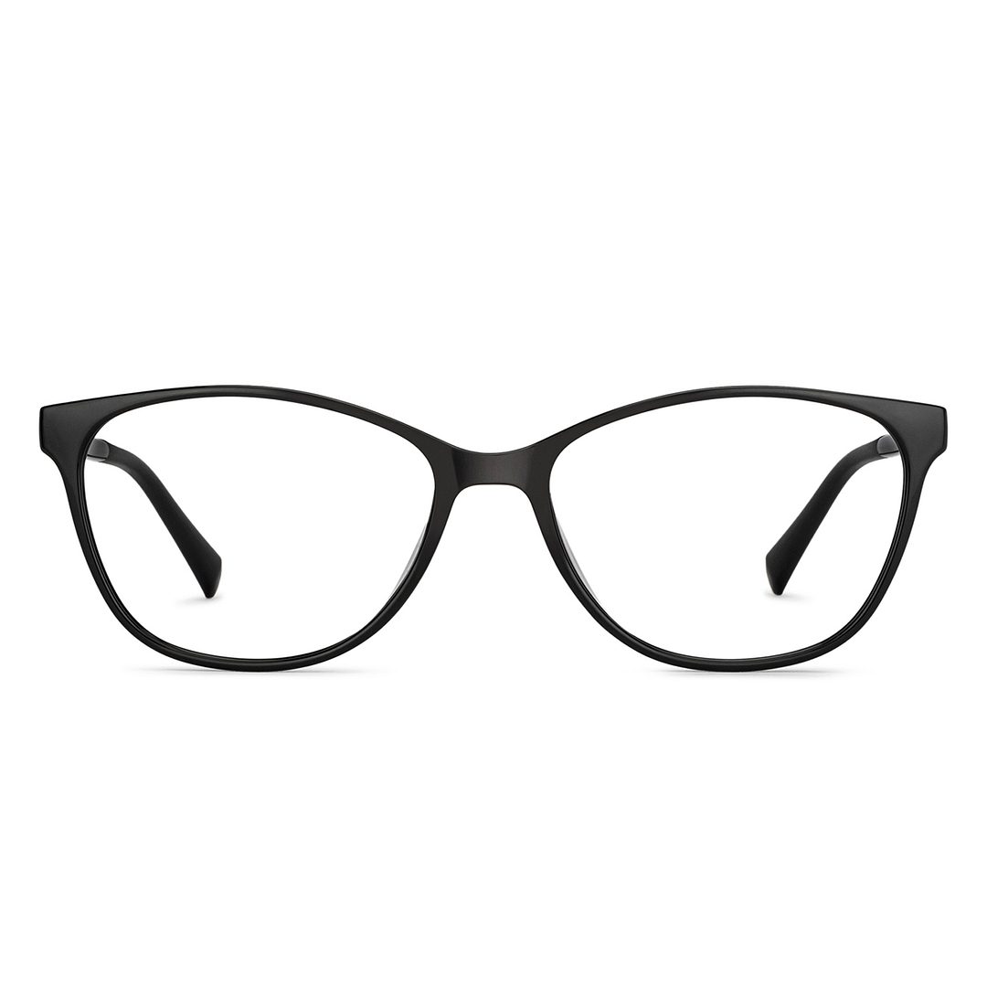 Lenskart Air Online Black Full Rim Cat Eye left side