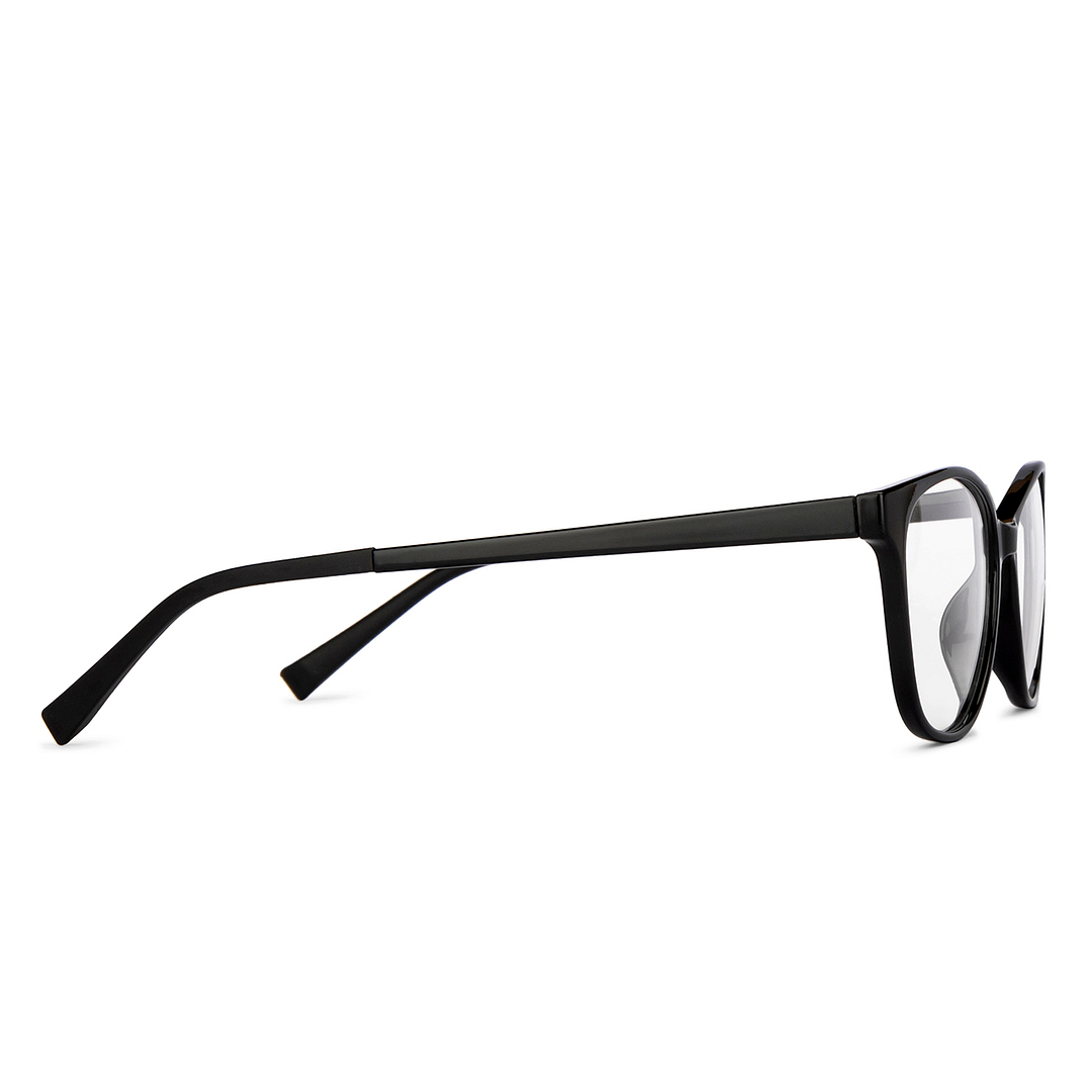 Lenskart Air Online Black Full Rim Cat Eye left side