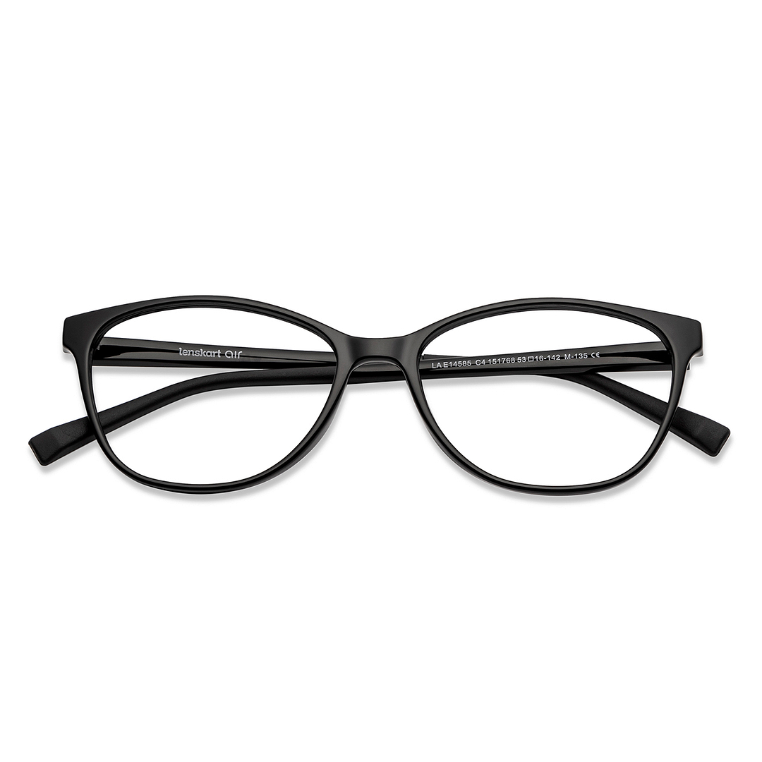 Lenskart Air Online Black Full Rim Cat Eye left side