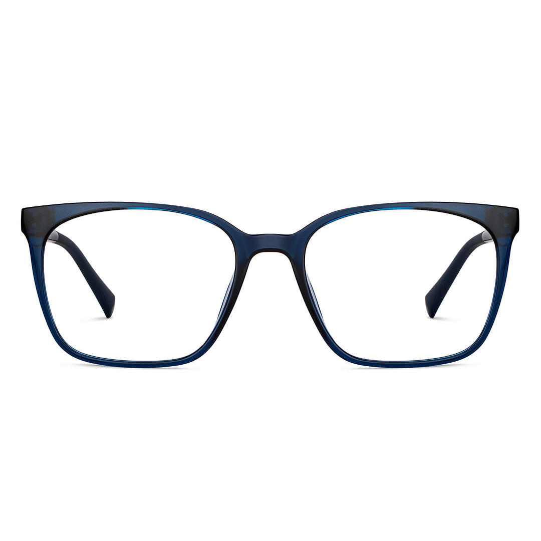 Lenskart Air Online Blue Transparent Full Rim Square left side