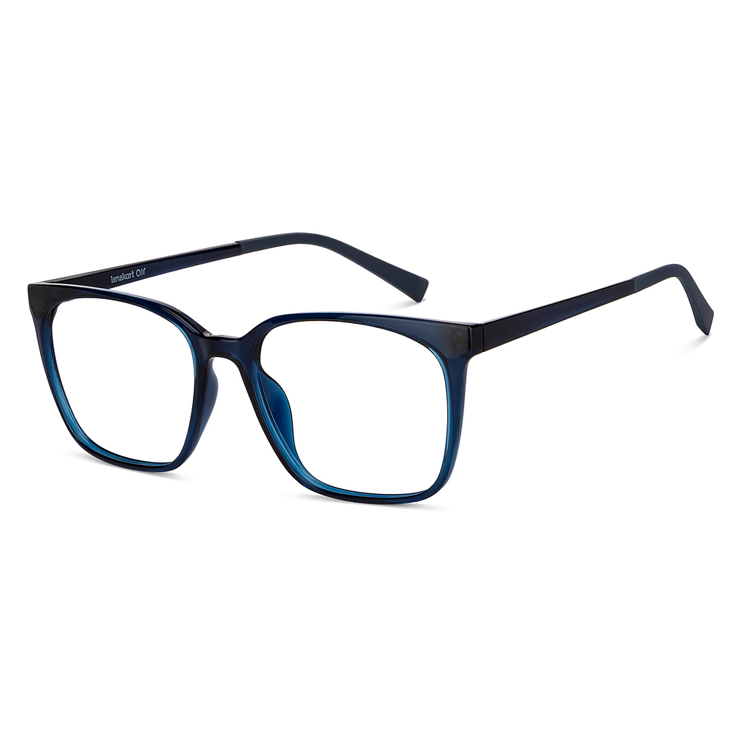 Lenskart Air Online Blue Transparent Full Rim Square right side