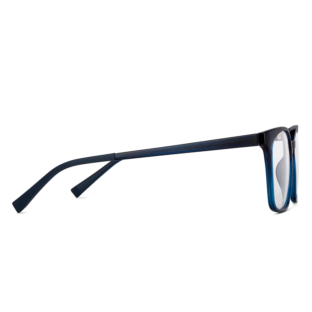 Lenskart Air Online Blue Transparent Full Rim Square left side