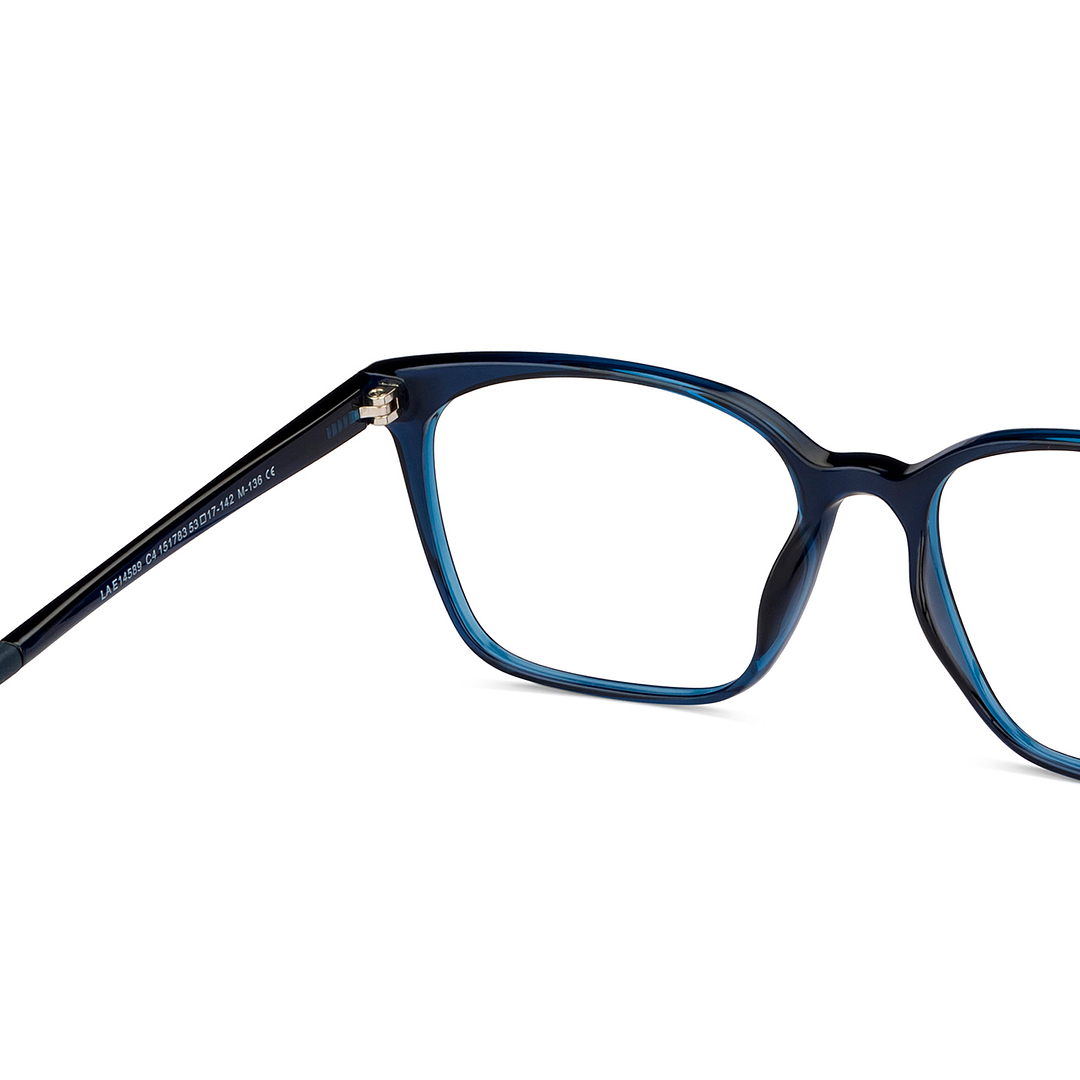 Lenskart Air Online Blue Transparent Full Rim Square right side