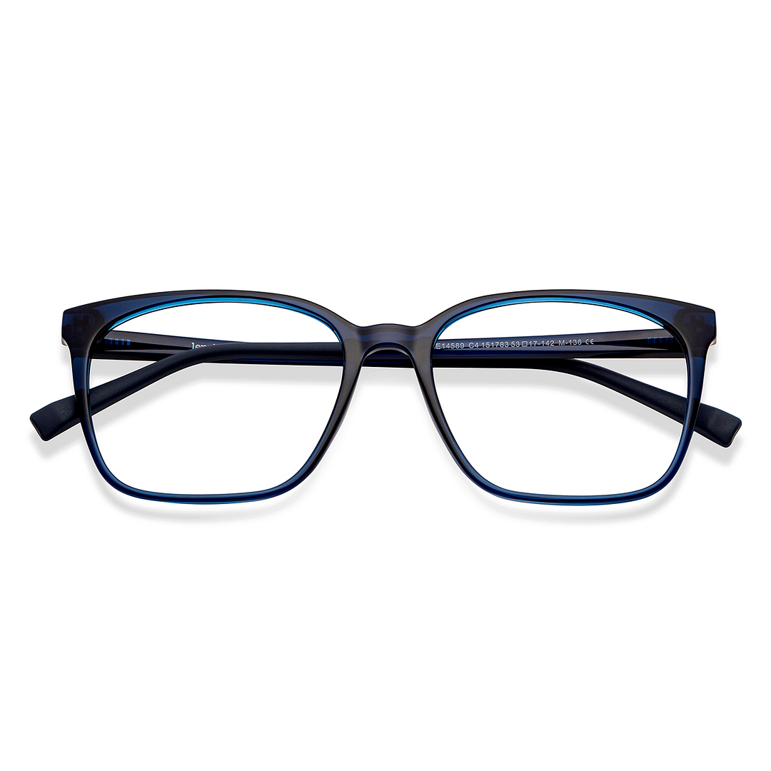Lenskart Air Online Blue Transparent Full Rim Square left side