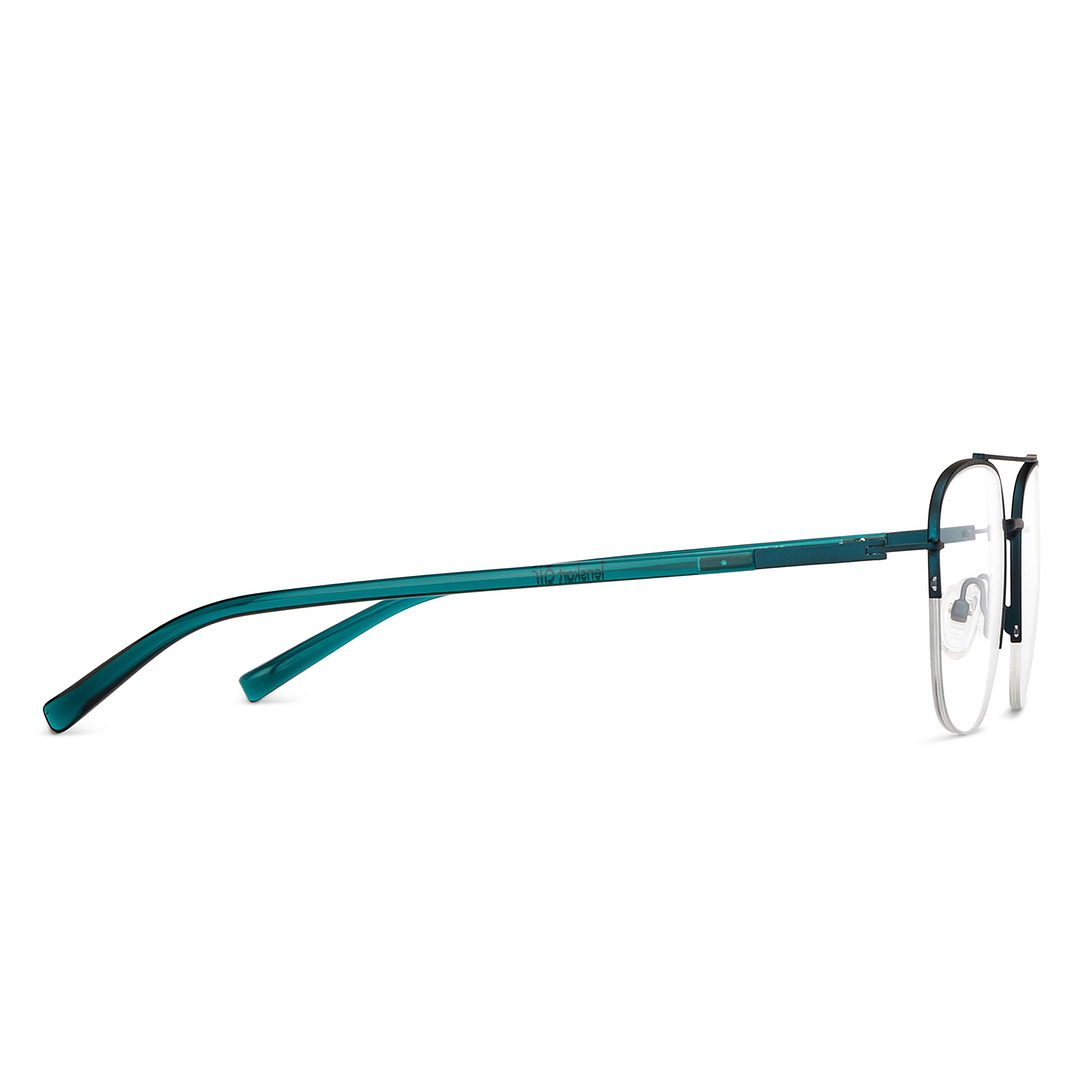 Lenskart Air Online Green Half Rim Aviator left side