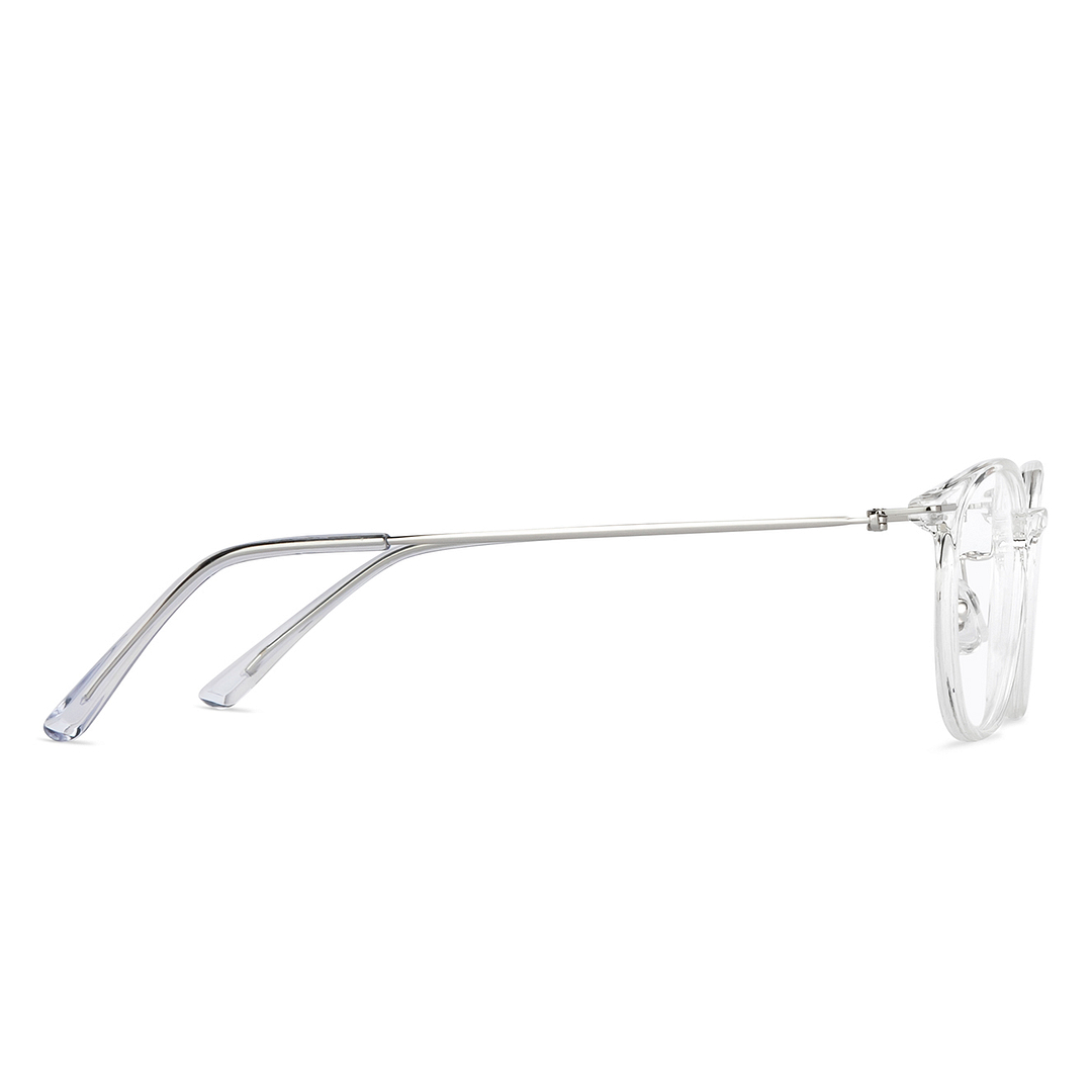 Lenskart Air Online Crystal Transparent Full Rim Round left side