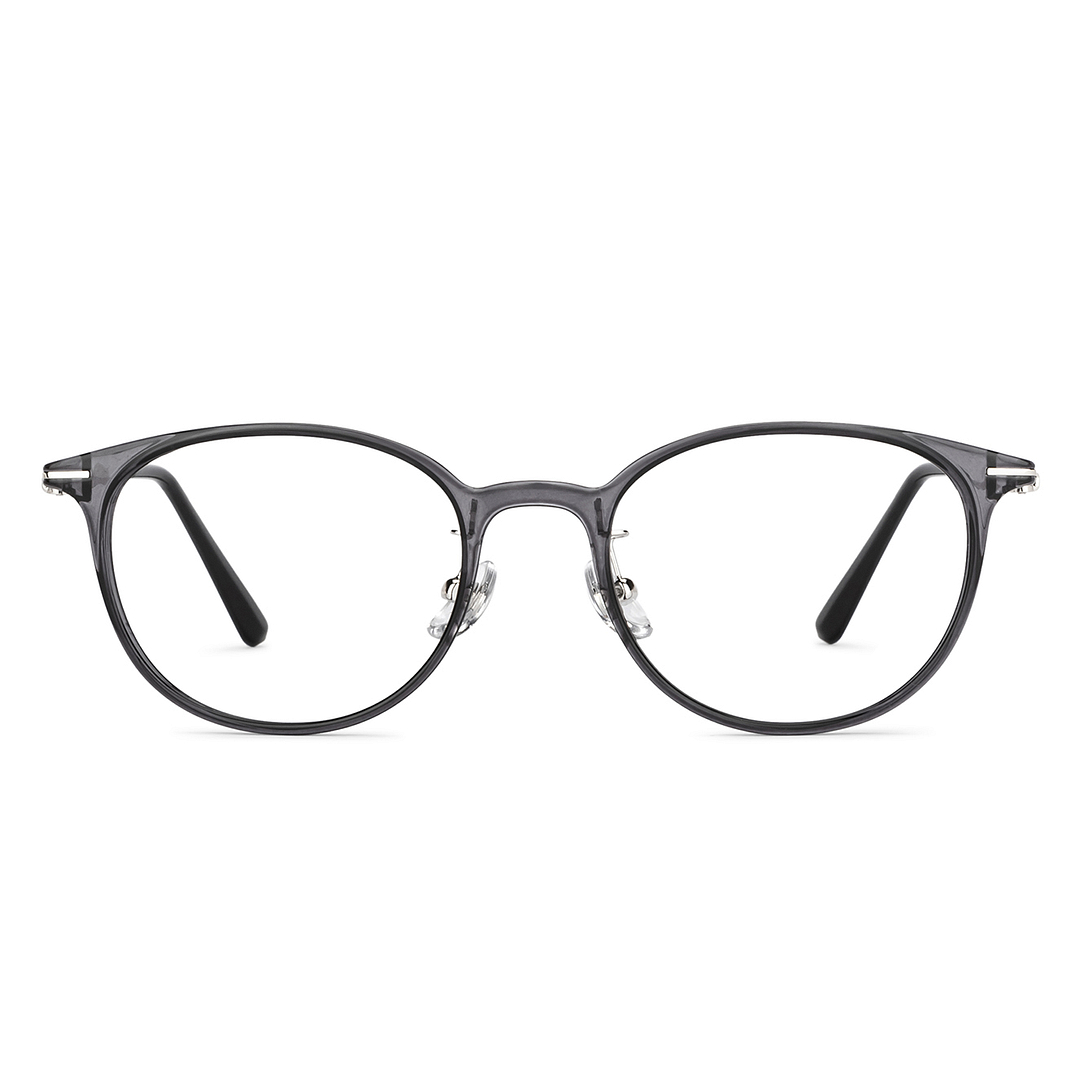 Lenskart Air Online Gray Transparent Full Rim Round left side