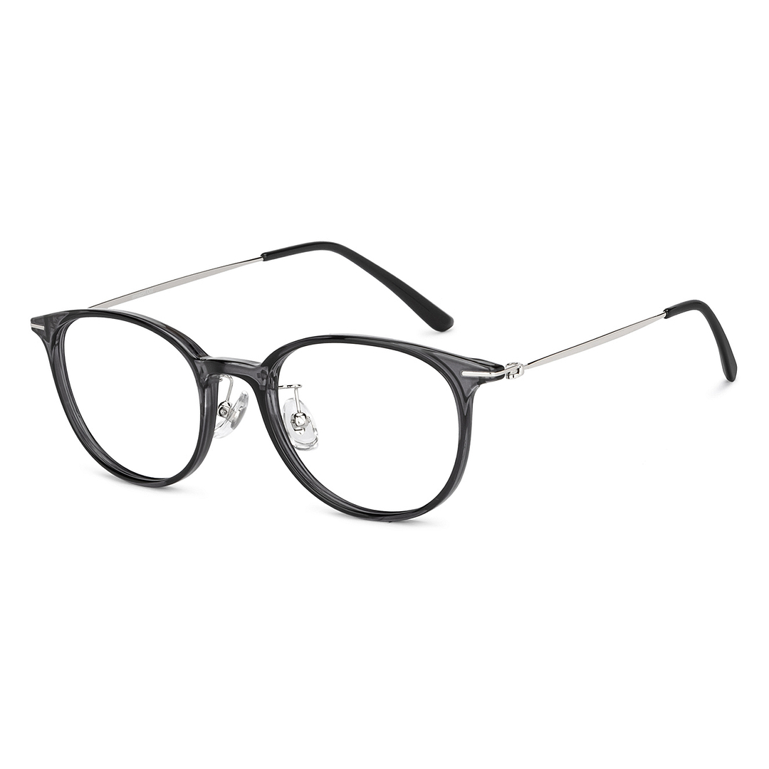 Lenskart Air Online Gray Transparent Full Rim Round right side
